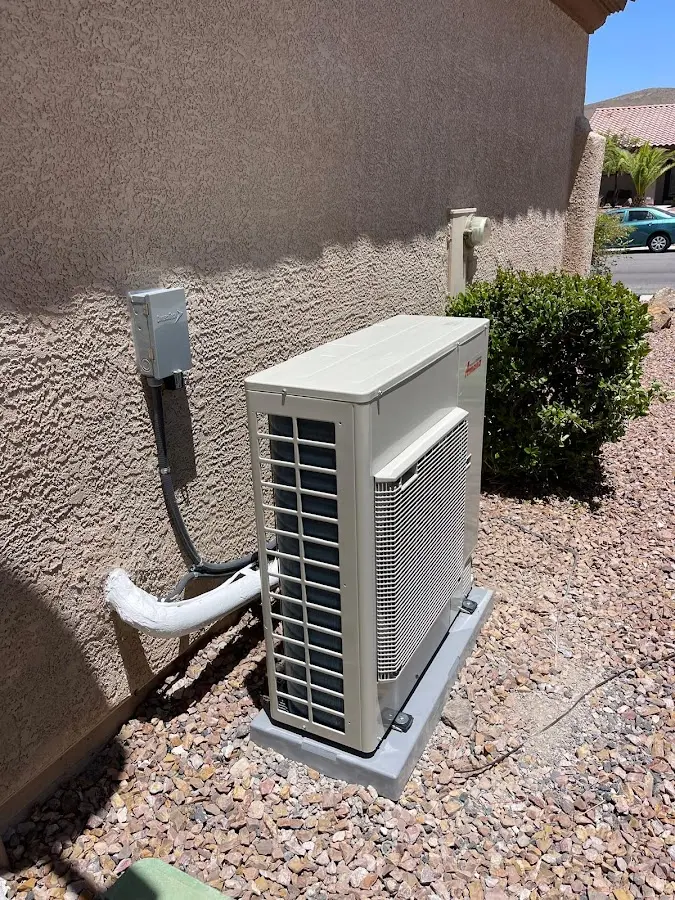 Residential air conditioning condenser unit in Highland